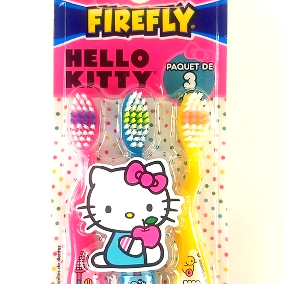 SANRIO Hello Kitty Set of 3 Child's Soft Toothbrushes by Firefly, Factor… - Picture 5 of 14